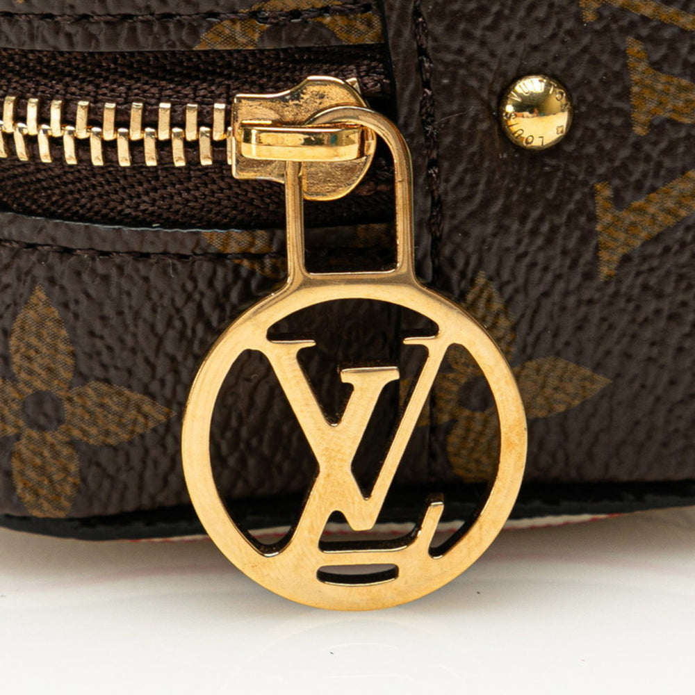Louis Vuitton Monogram Porto Monnaie Cube Pouch M80231 Brown Multicolor PVC Leather Women's LOUIS VUITTON — Like New