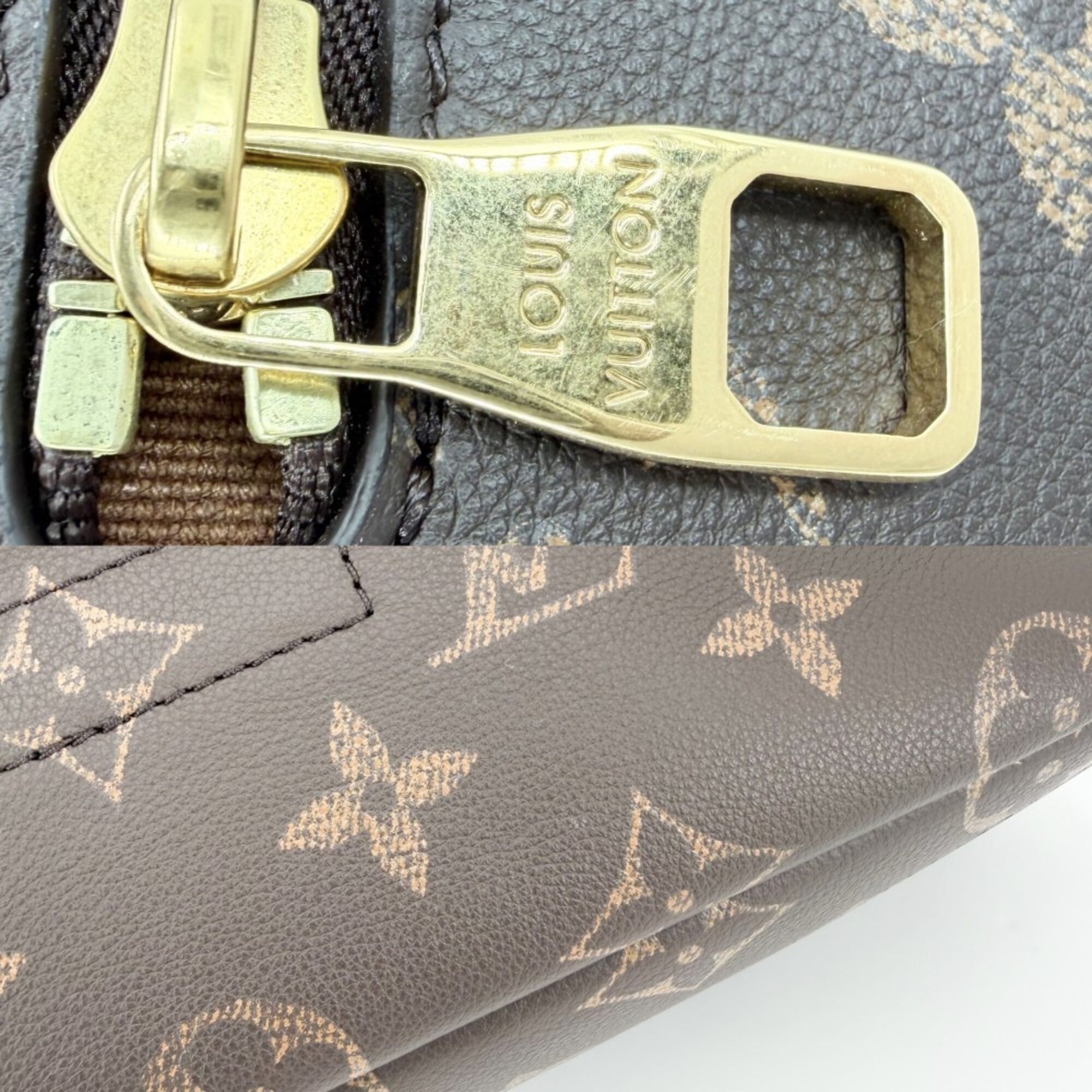 Louis Vuitton Men's Monogram Takeout Messenger Shoulder Bag, M28113, Canvas, Brown, Gold Hardware — Like New