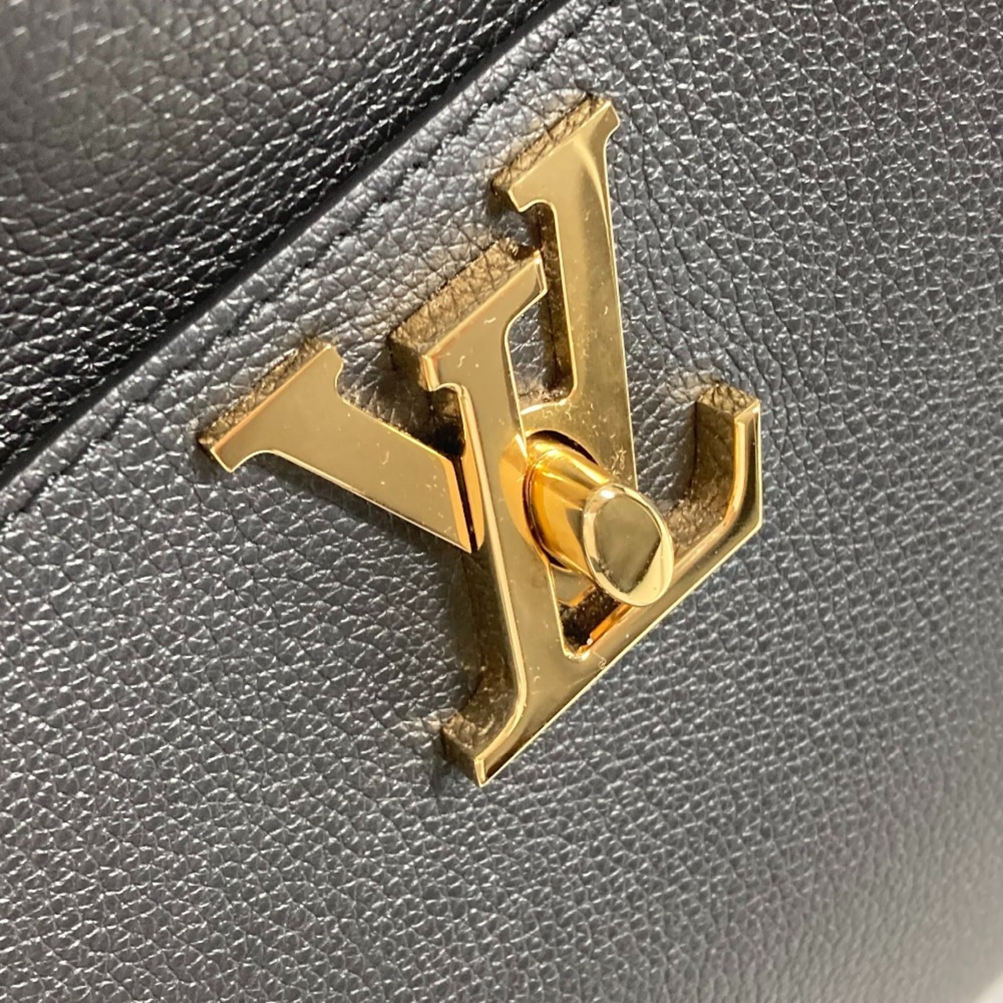 LOUIS VUITTON M24006 Rock & Walk Bucket Chain Shoulder Bag Calf Leather Women's Black L-240704-11 — Like New
