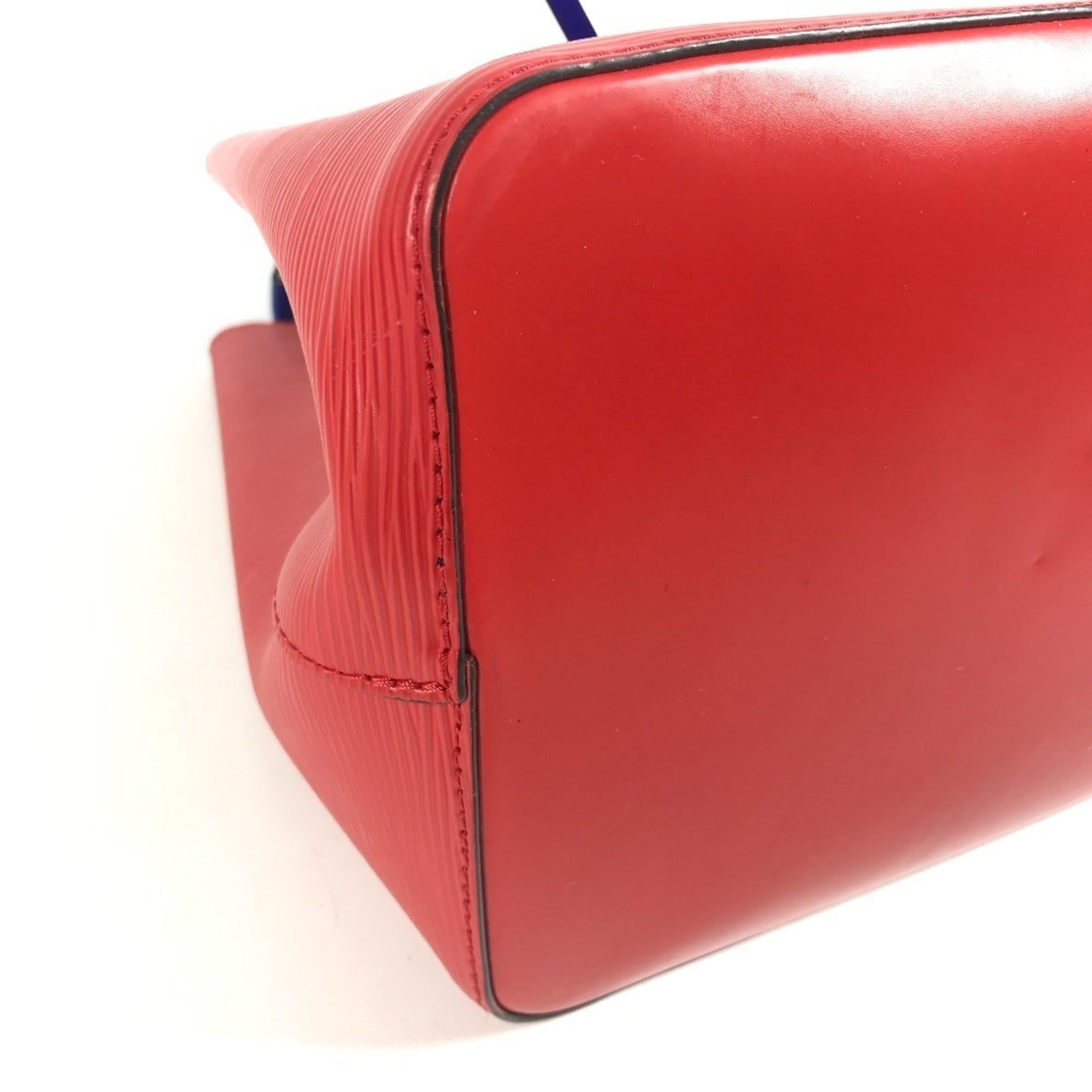 LOUIS VUITTON M54365 Epi NeoNoe Bicolor Bucket Bag, Shoulder 2-Way Handbag, Leather, Women's, Coquelicot Red — Like New