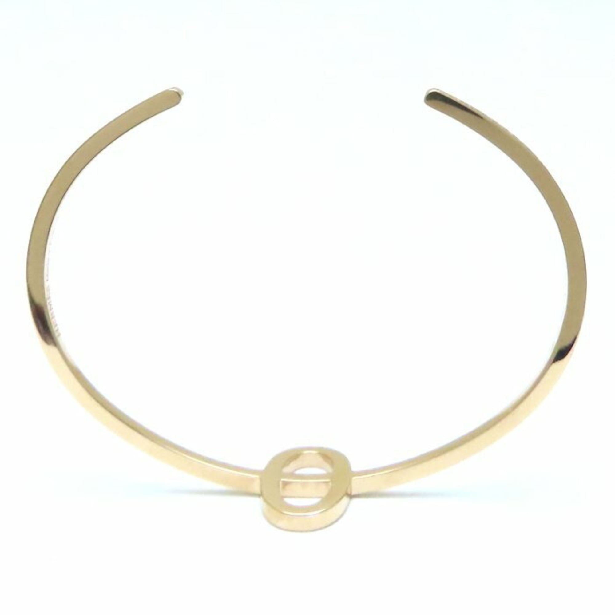 HERMES Chaine d'Ancre Contour Bangle with 0.84ct Diamonds in 18KPG, Women's, 294639 — Like New