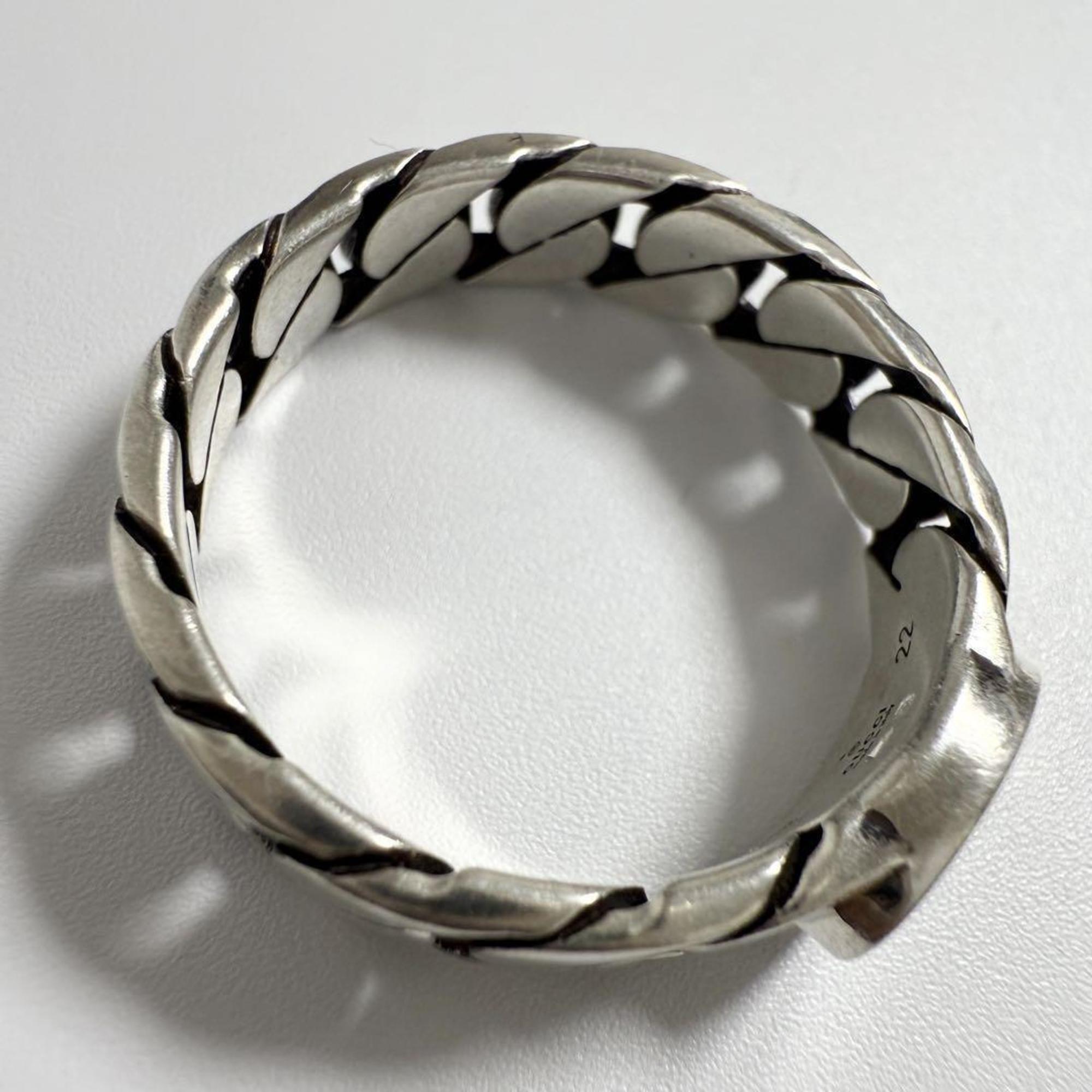 Gucci Men's Interlocking G Silver Ring — Like New