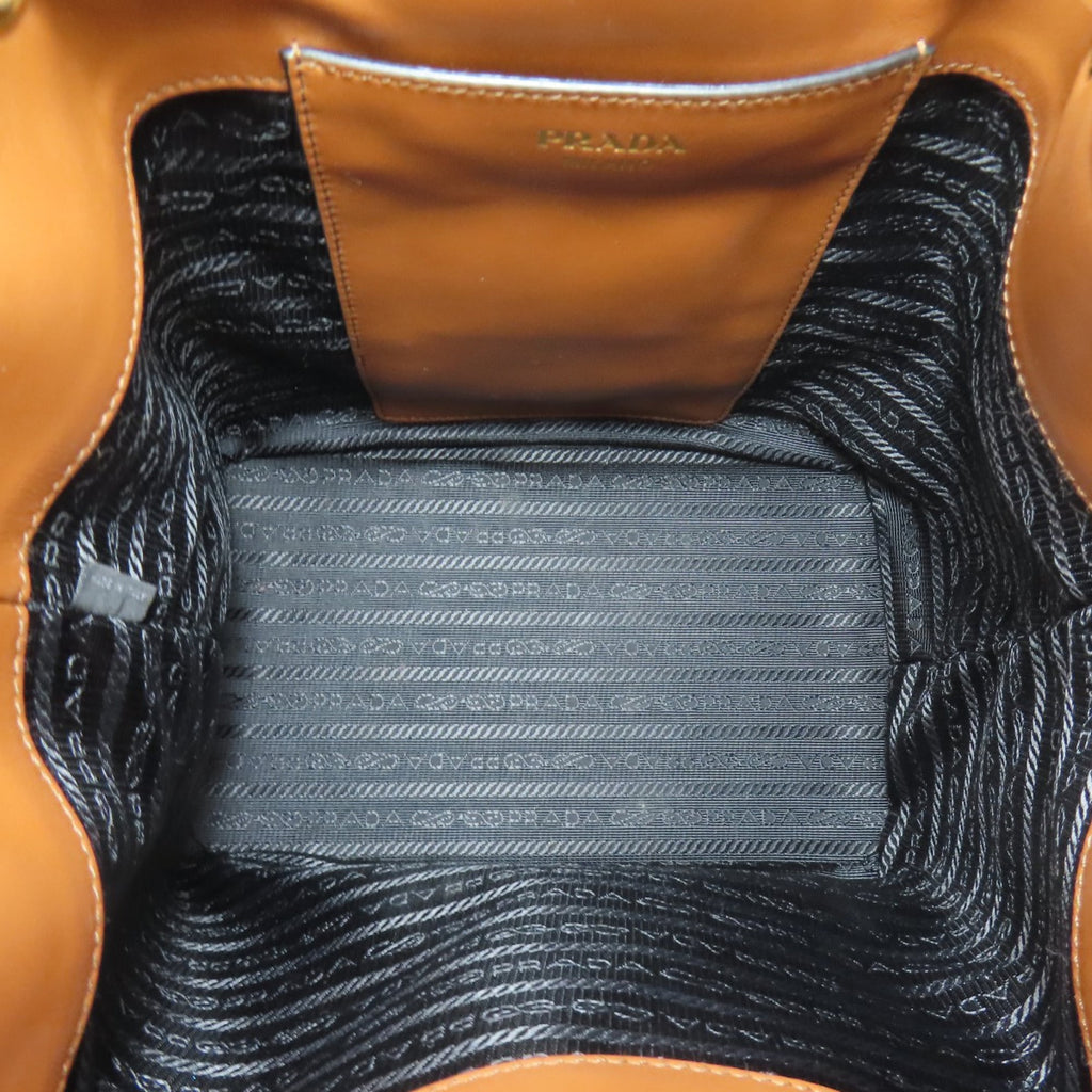 Prada 1BE032 Logo Hardware 2-Way Handbag PVC Women's PRADA