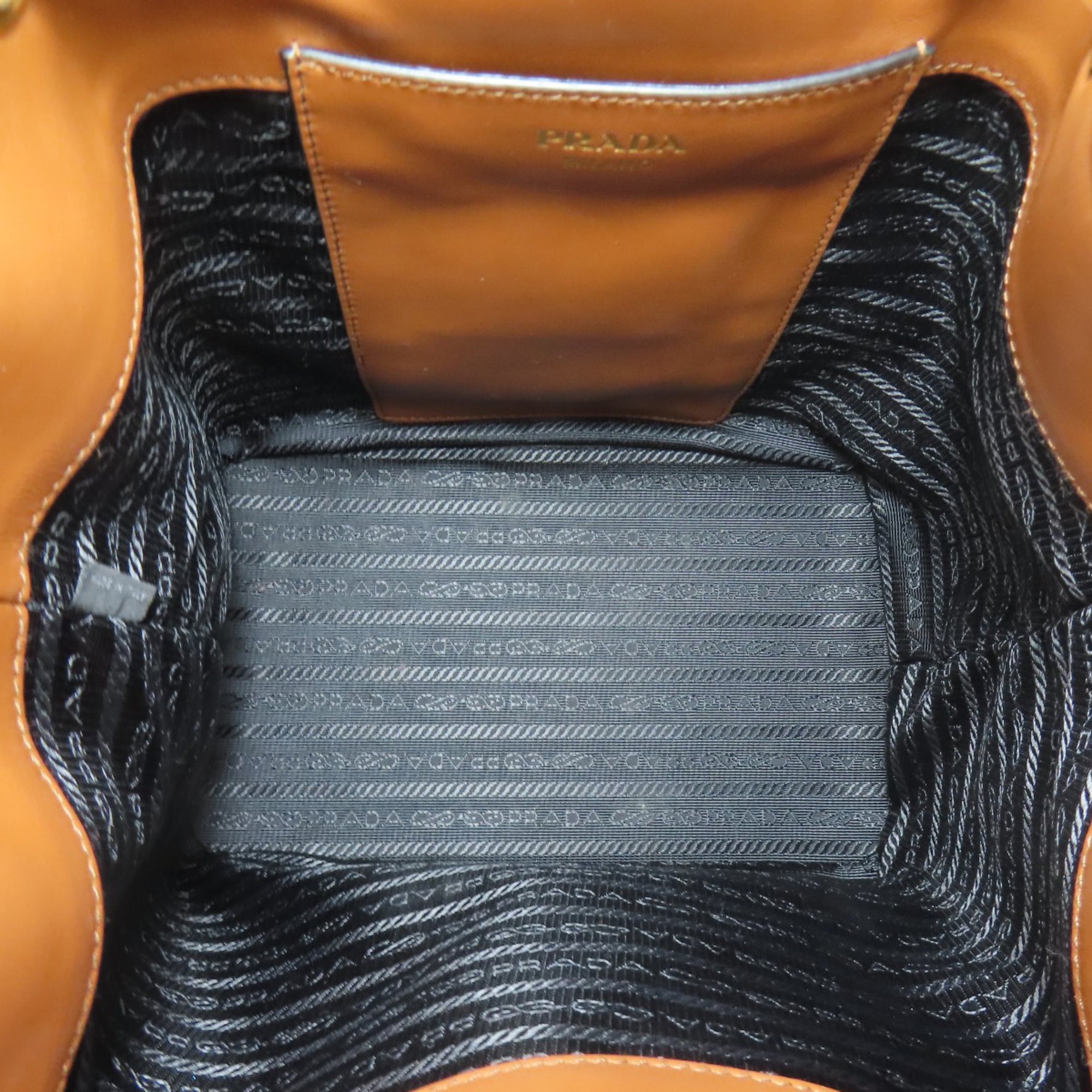 Prada 1BE032 Logo Hardware 2-Way Handbag PVC Women's PRADA