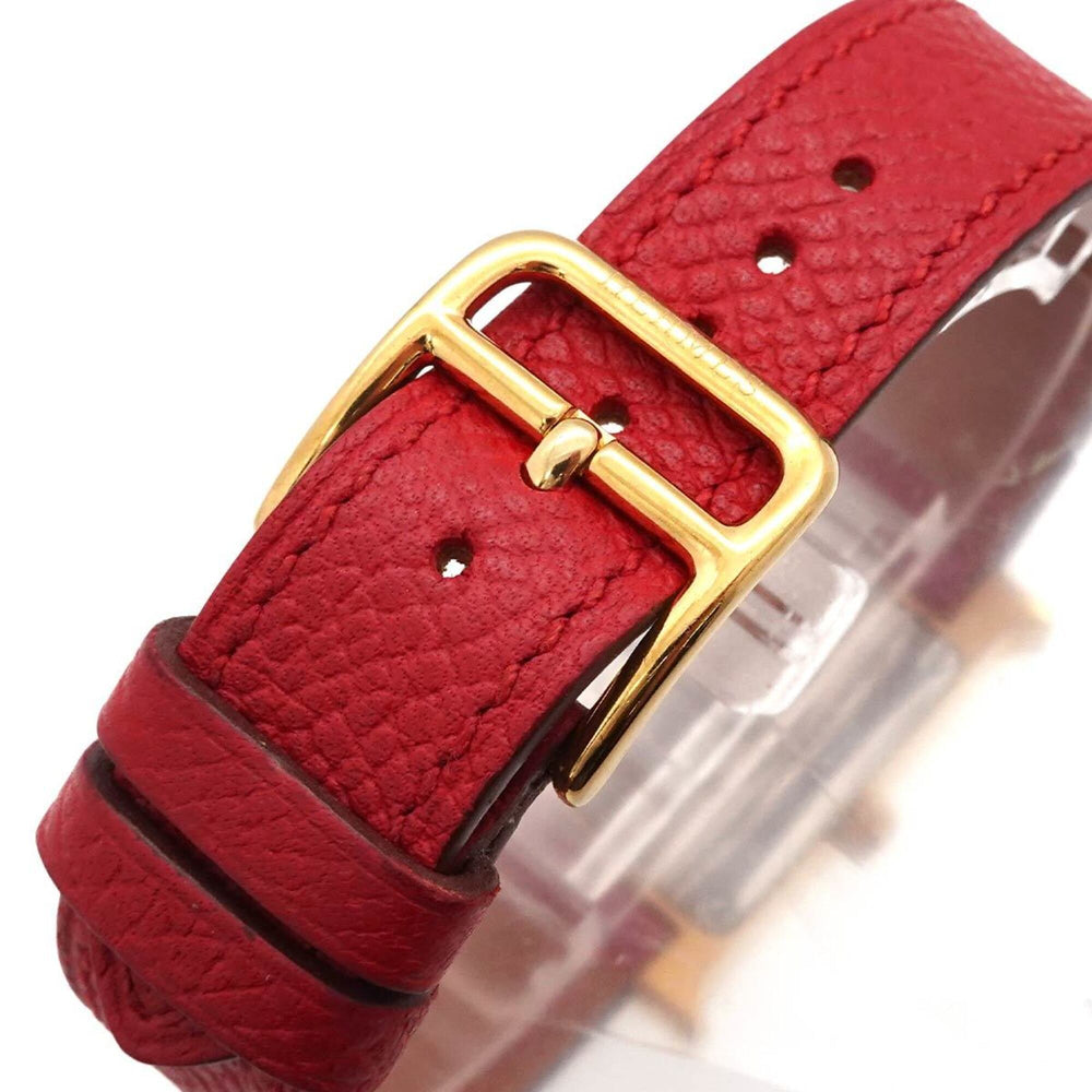 Hermes H-Watch HH1 201 Women's Watch, Gray and Red, Quartz Watch — Very Good