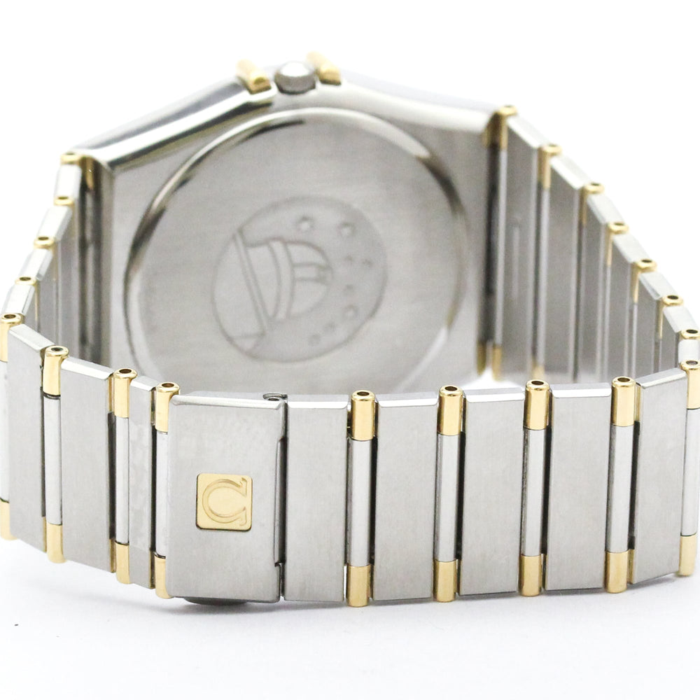 OMEGA Constellation 18K Gold Steel Quartz Mens Watch 396.1080 Polished — Very Good