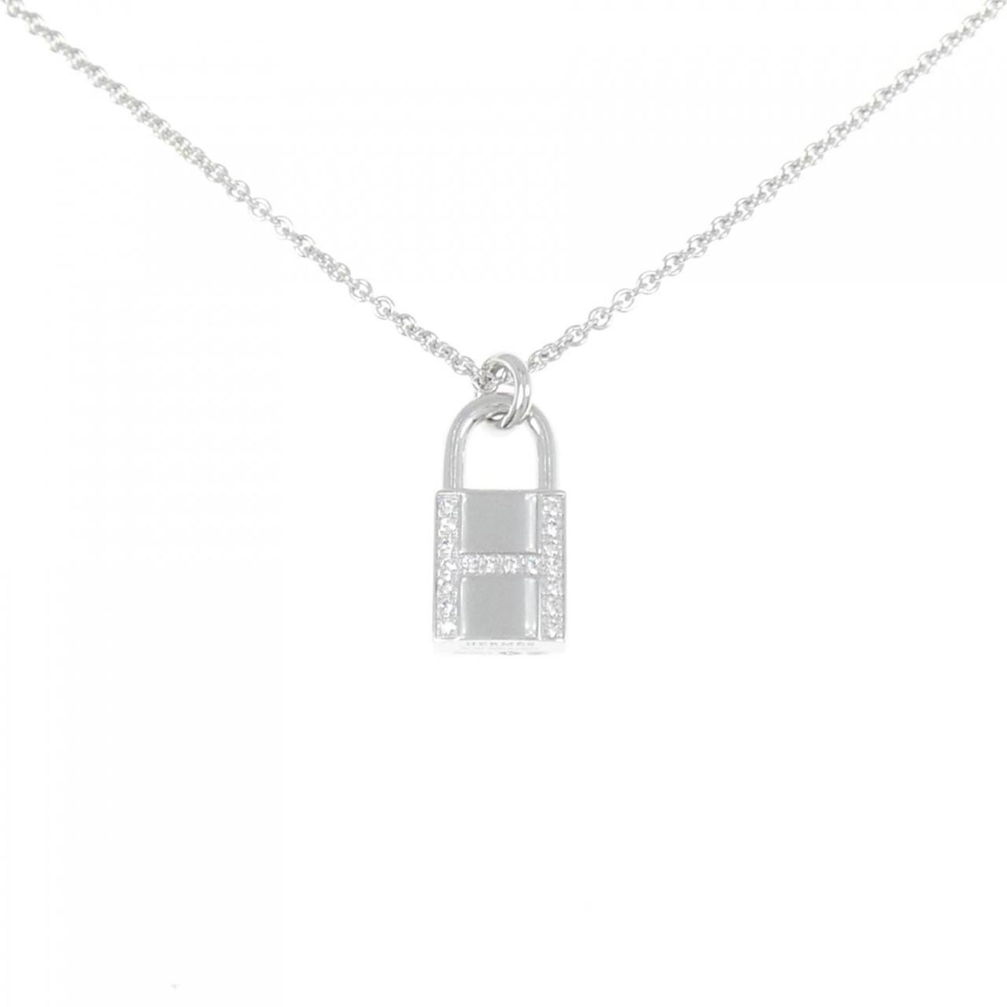 Hermes Amulet Padlock Necklace — Like New