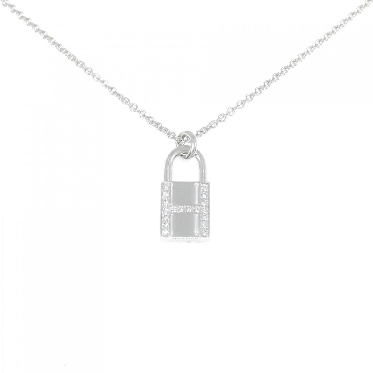 Hermes Amulet Padlock Necklace — Like New