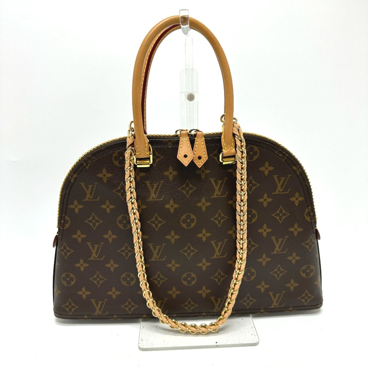 Louis Vuitton M44961 Monogram shoulder bag 2WAY Shoulder Bag Bag Chain Hand Bag Brown — Like New