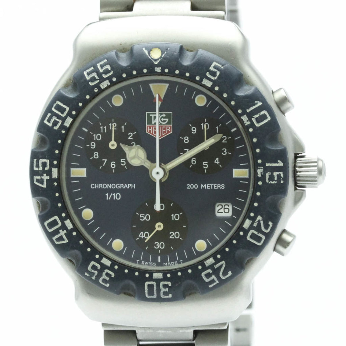 TAG HEUER 2000 Formula 1 Chronograph Steel Quartz Mens Watch CA1210 — Good