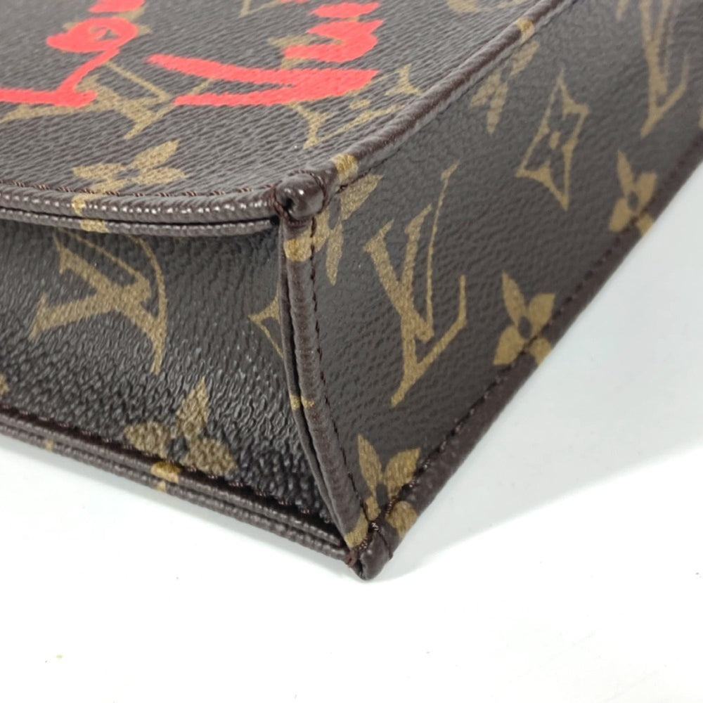 LOUIS VUITTON M80839 Monogram Fall in Love China Limited Petite Sac Plat Bag Handbag Crossbody Shoulder Canvas Women's Brown — Like New