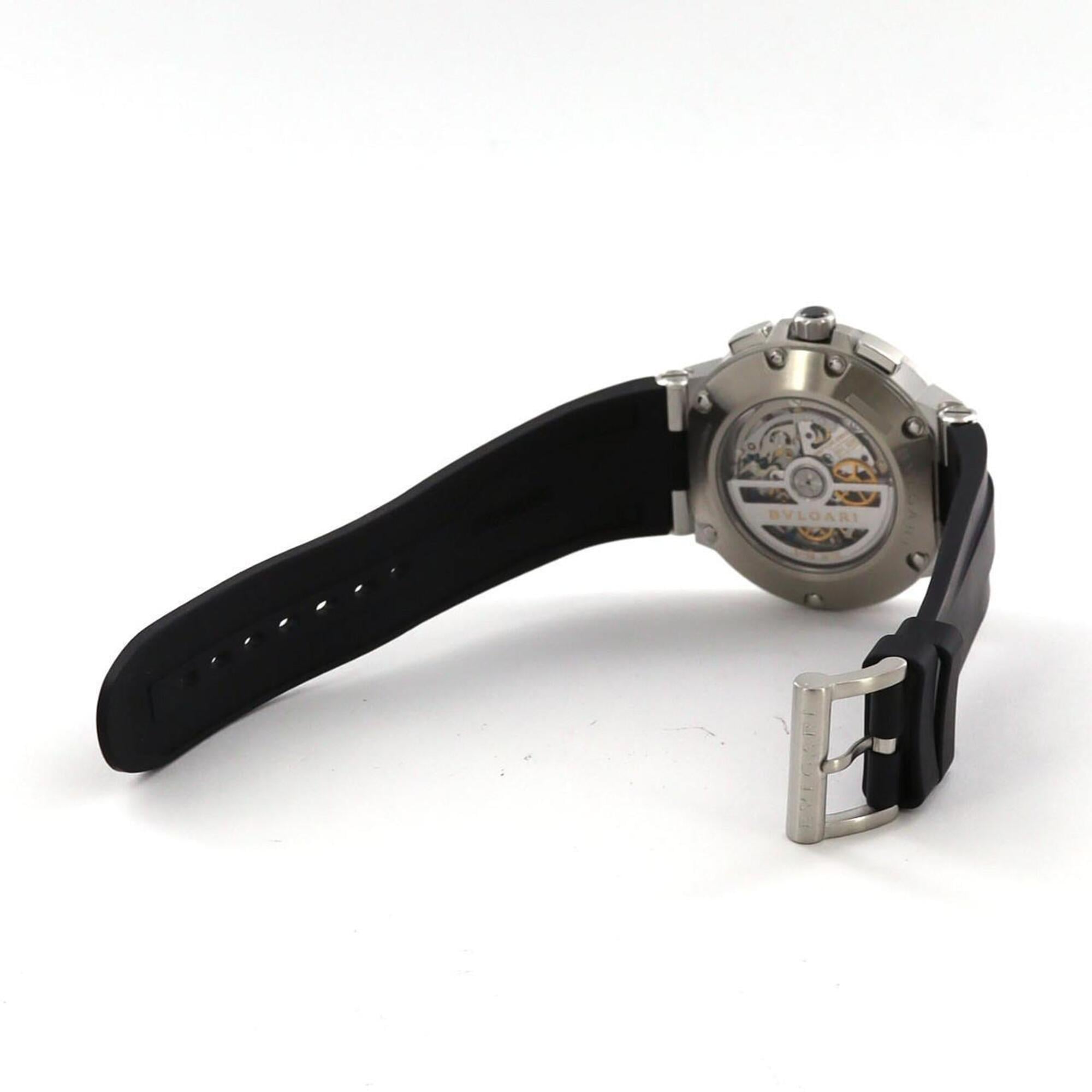 Bulgari Diagono Velocissimo DG41SCH Stainless Steel Automatic Watch — Very Good