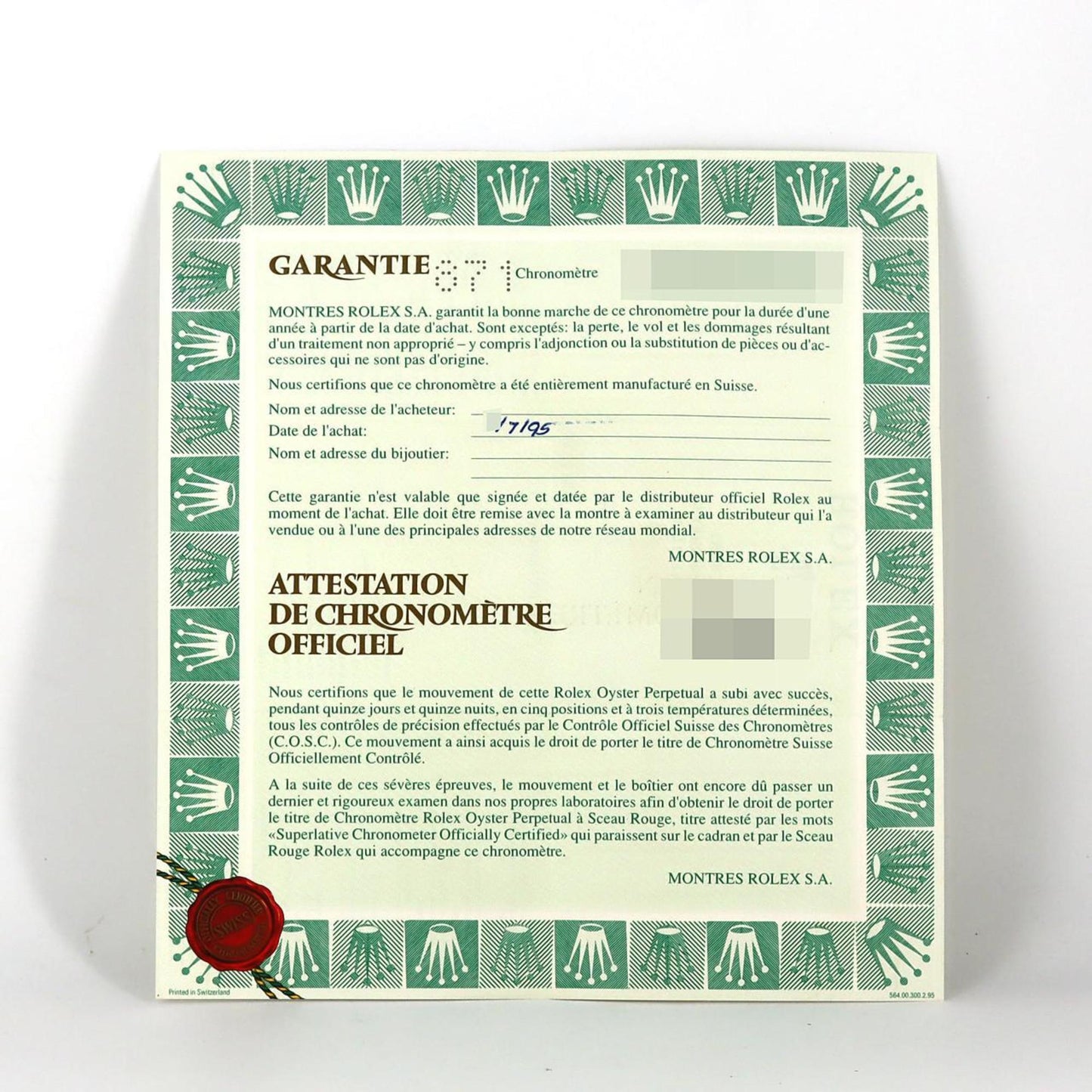 Rolex Datejust 69174 SSxWG Automatic Watch W Serial