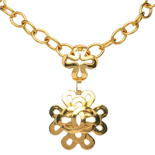 Vintage Chanel Coco Mark Necklace, Gold Plated, Women's, CHANEL
