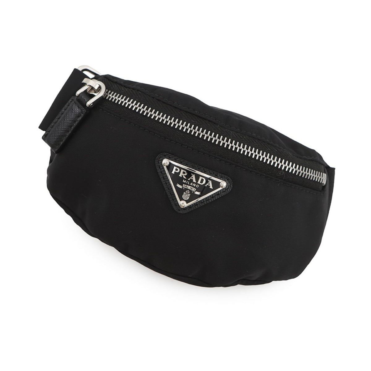 Prada Handbag Pouch Re-Nylon Triangle Wristband Nylon 2TT095 PRADA Mini Black — Like New