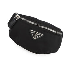 Prada Handbag Pouch Re-Nylon Triangle Wristband Nylon 2TT095 PRADA Mini Black — Like New