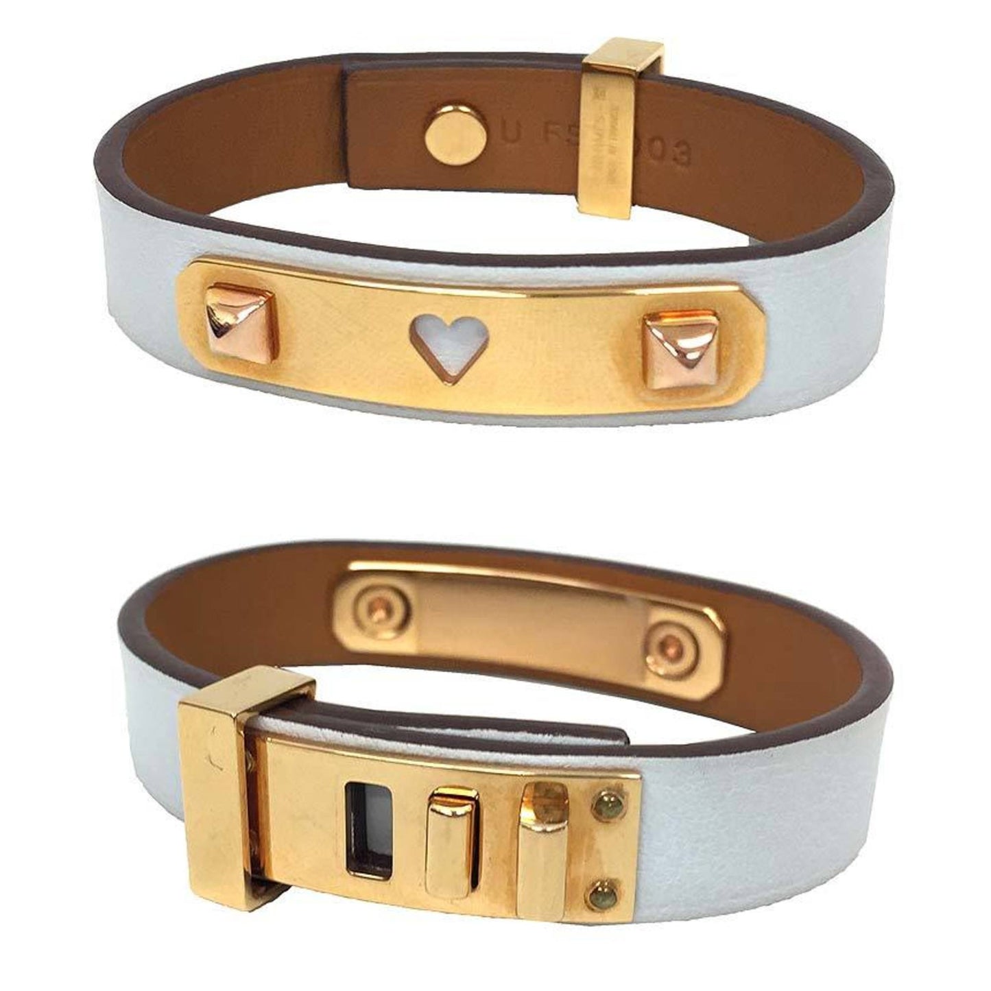 Hermes HERMES Azdecoeur Bracelet T2 Off-white U stamped