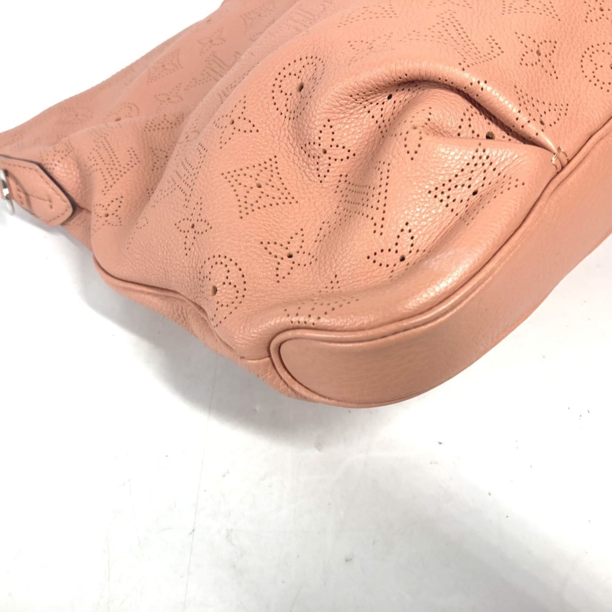 LOUIS VUITTON M94276 Monogram Mahina Selene PM Tote Bag Handbag Shoulder Leather Women's Rose Pink G-241125-24 — Like New