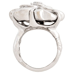 CHANEL Camellia Ring, 18K White Gold (18.4g) — Like New
