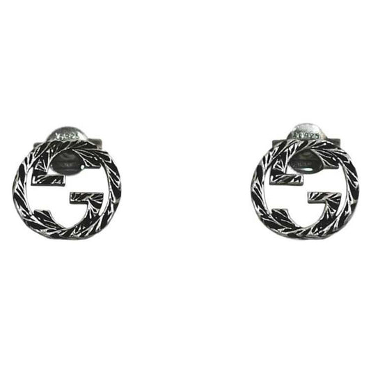 Gucci earrings ec-21974 silver interlocking Ag 925 GUCCI GG Flora for women, men and unisex