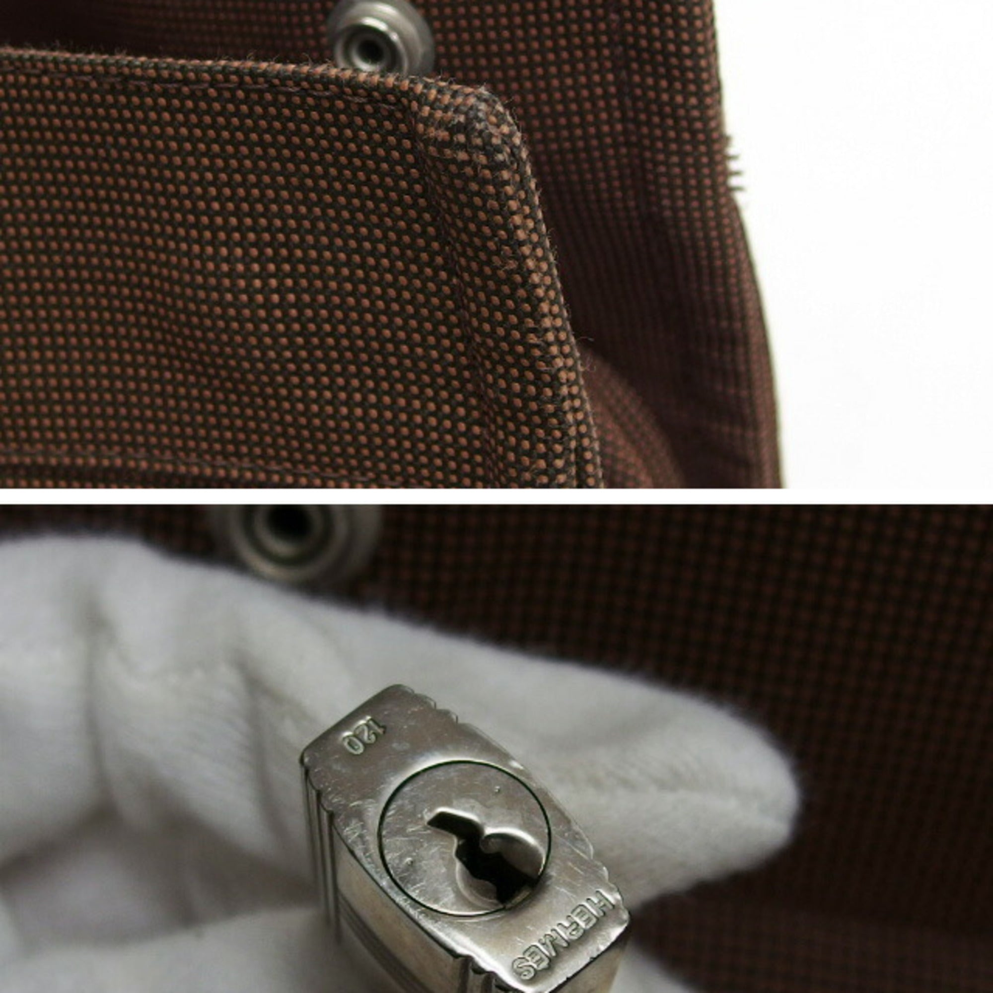 Hermes Air Line MM Tote Bag Dark Brown