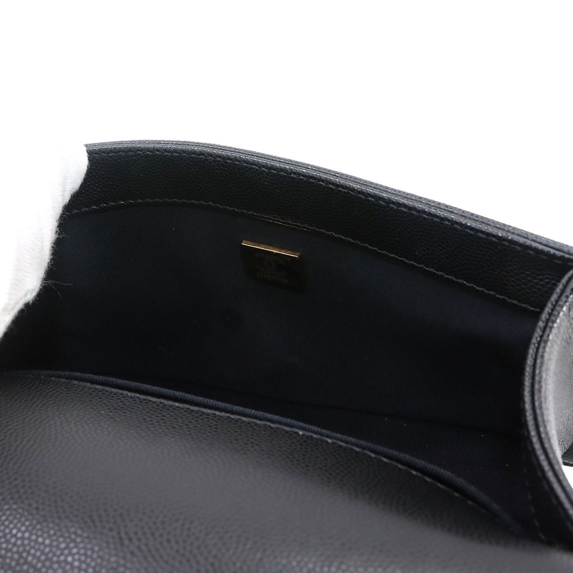 Chanel Boy Small Chain Shoulder Handbag, Caviar Leather, Black, A67085, Gold Hardware — Like New