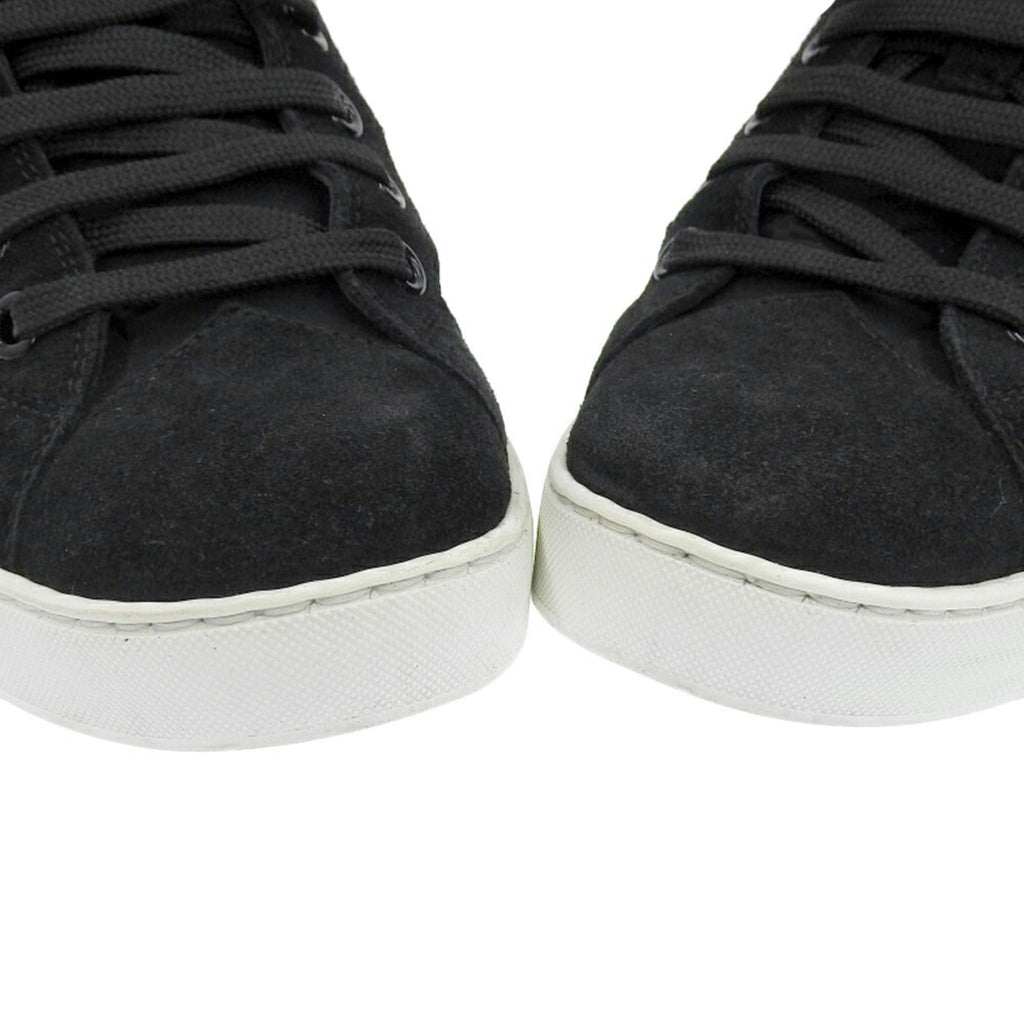 Louis Vuitton Stellar Line Shoes Monogram Embossed Sneakers Approx. 22cm Suede Black