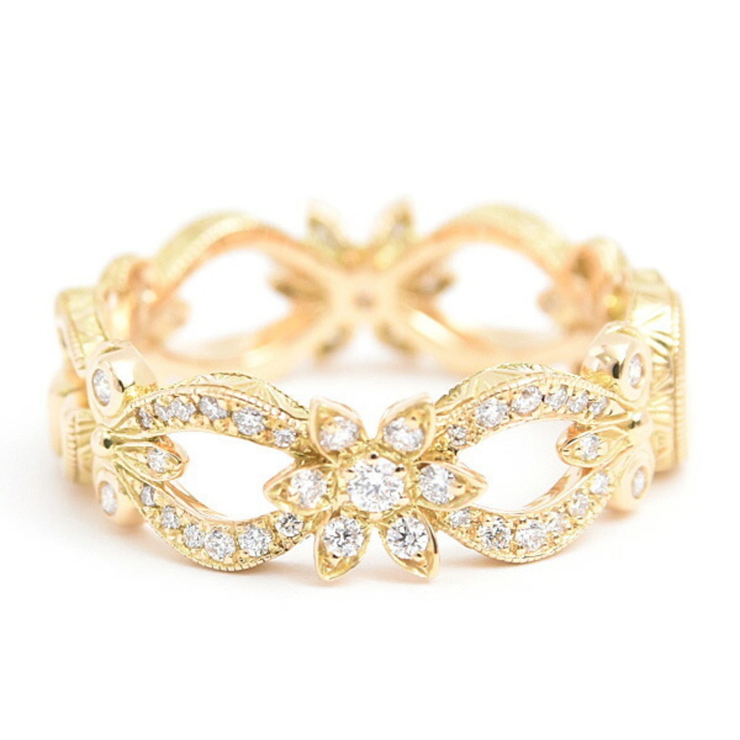 Gucci Flora Diamond Ring for Women in Yellow Gold 750YG