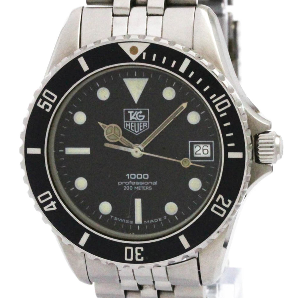 TAG HEUER 1000 Stainless Steel Quartz Mens Watch 980.013 — Good