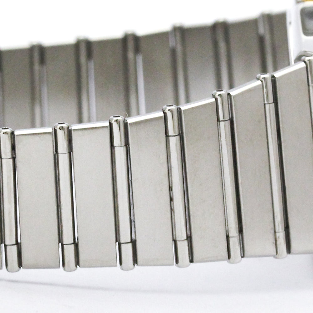 OMEGA Constellation 18K Gold Steel Quartz Mens Watch 396.1070 Polished — Very Good