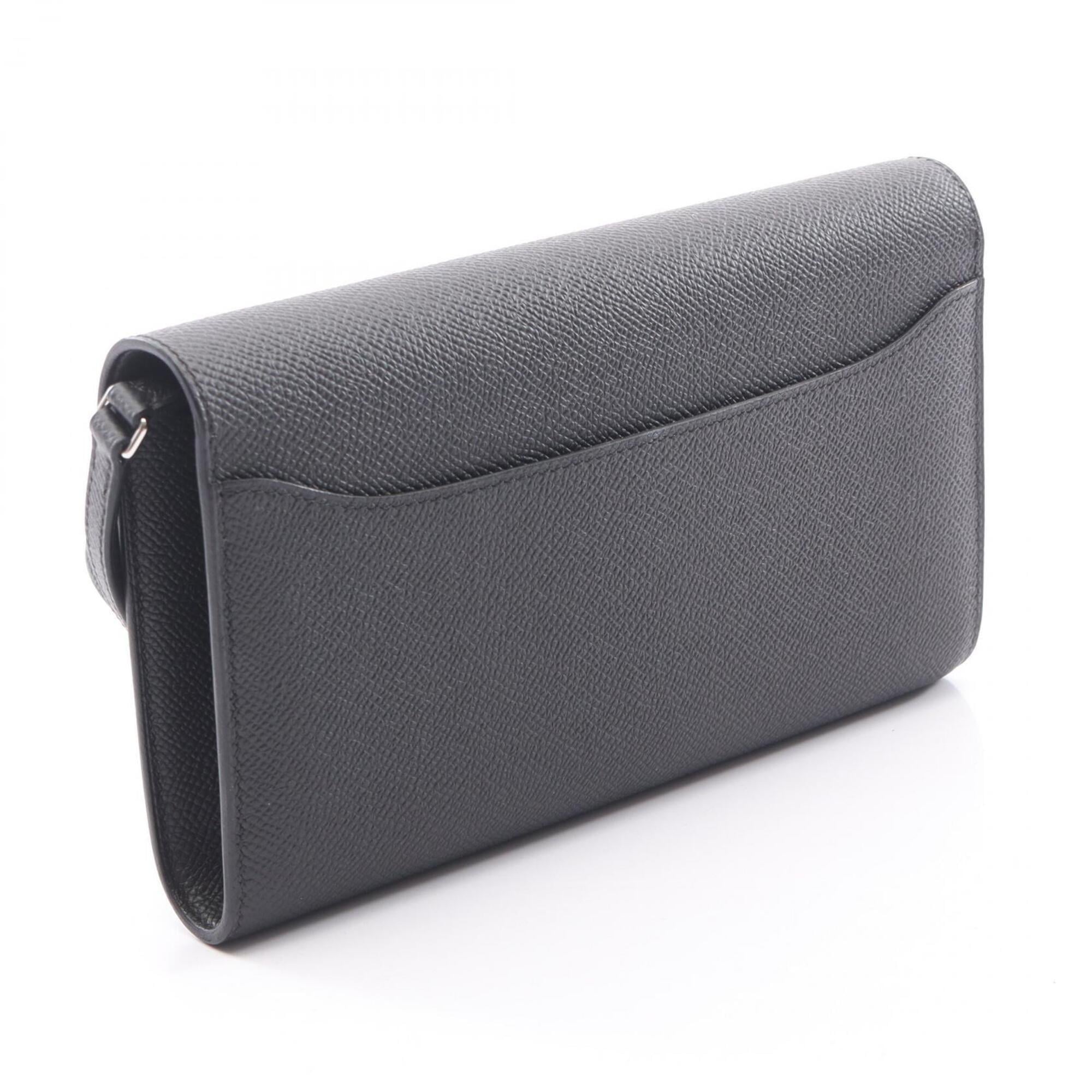 Hermes Constance Long To Go Shoulder Bag/Handbag, Veau Epsom Leather, Women's, Black — New - Store Return