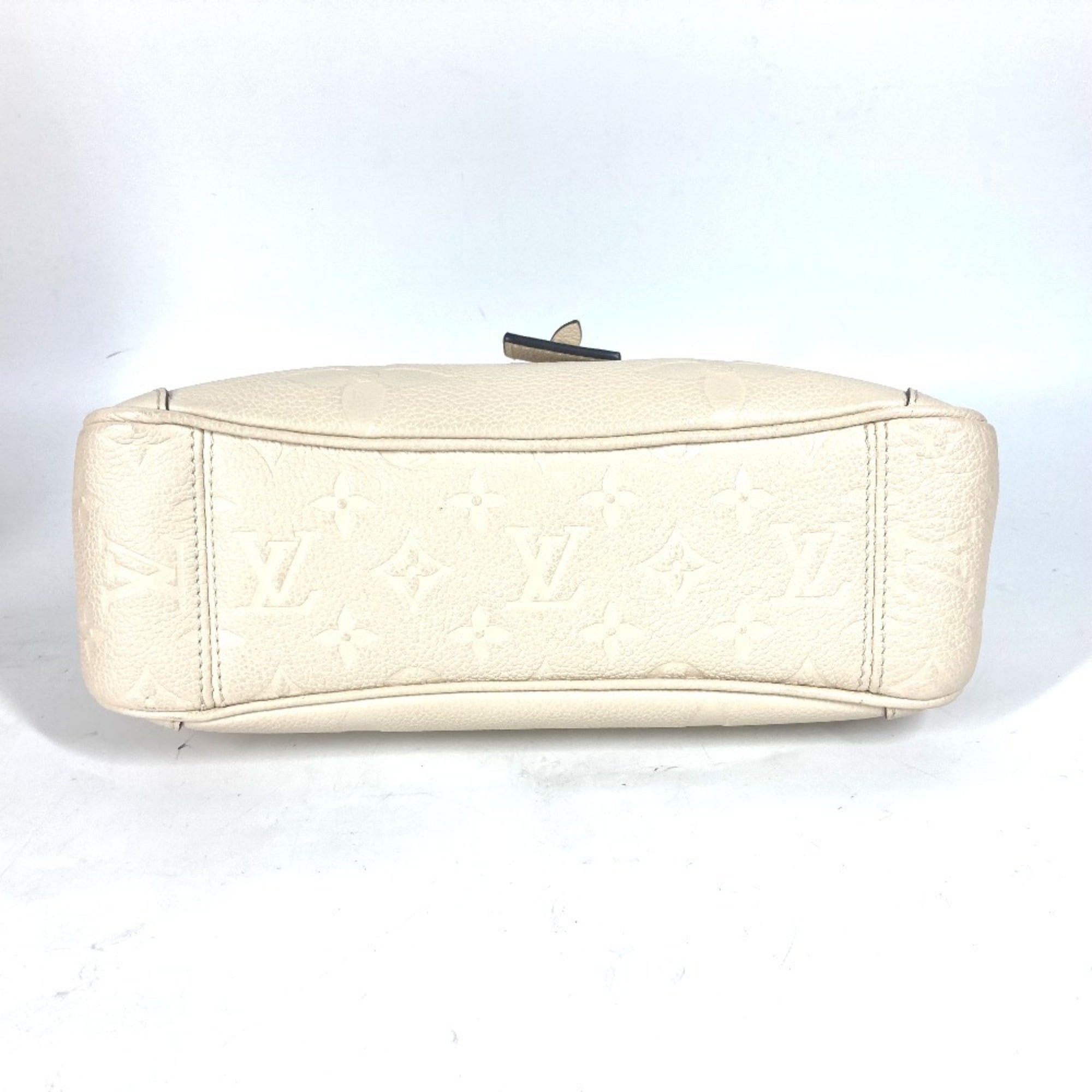 LOUIS VUITTON M46503 Monogram Empreinte Trianon PM Bag Handbag Tote Shoulder Leather Women's Crème White G-241125-63 — Like New