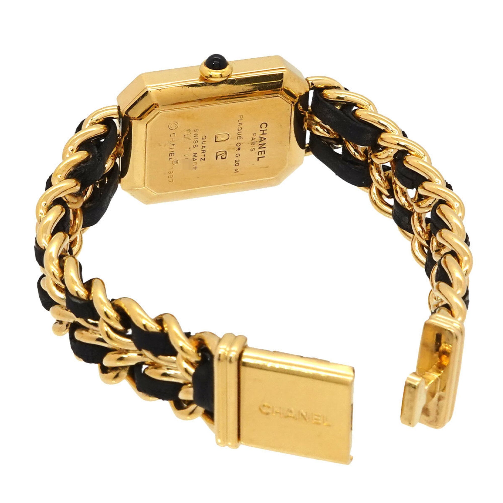 Chanel Premiere H0001 Women's Watch, Size M, Black & Gold, Quartz Movement — Very Good