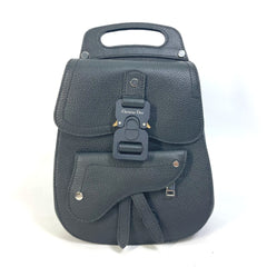 CHRISTIAN DIOR Bag Saddle backpack Backpack Black — Like New