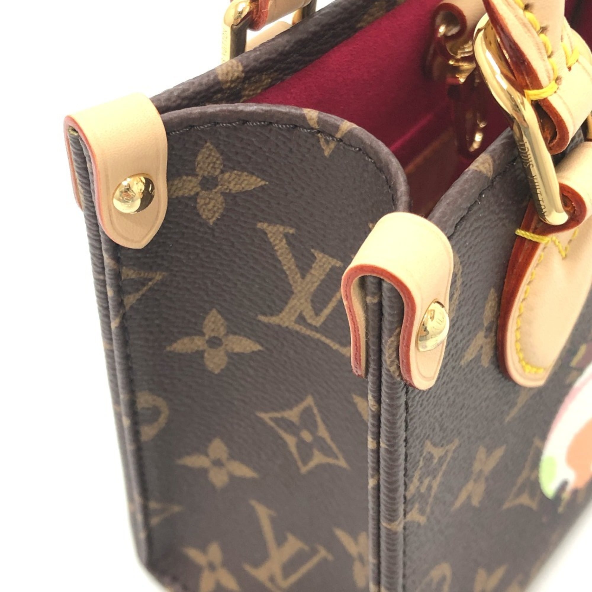 LOUIS VUITTON M13668 LV x TM On the Go BB Takashi Murakami Panda 2WAY Bag Shoulder Handbag Crossbody Monogram Canvas Women's Brown — New