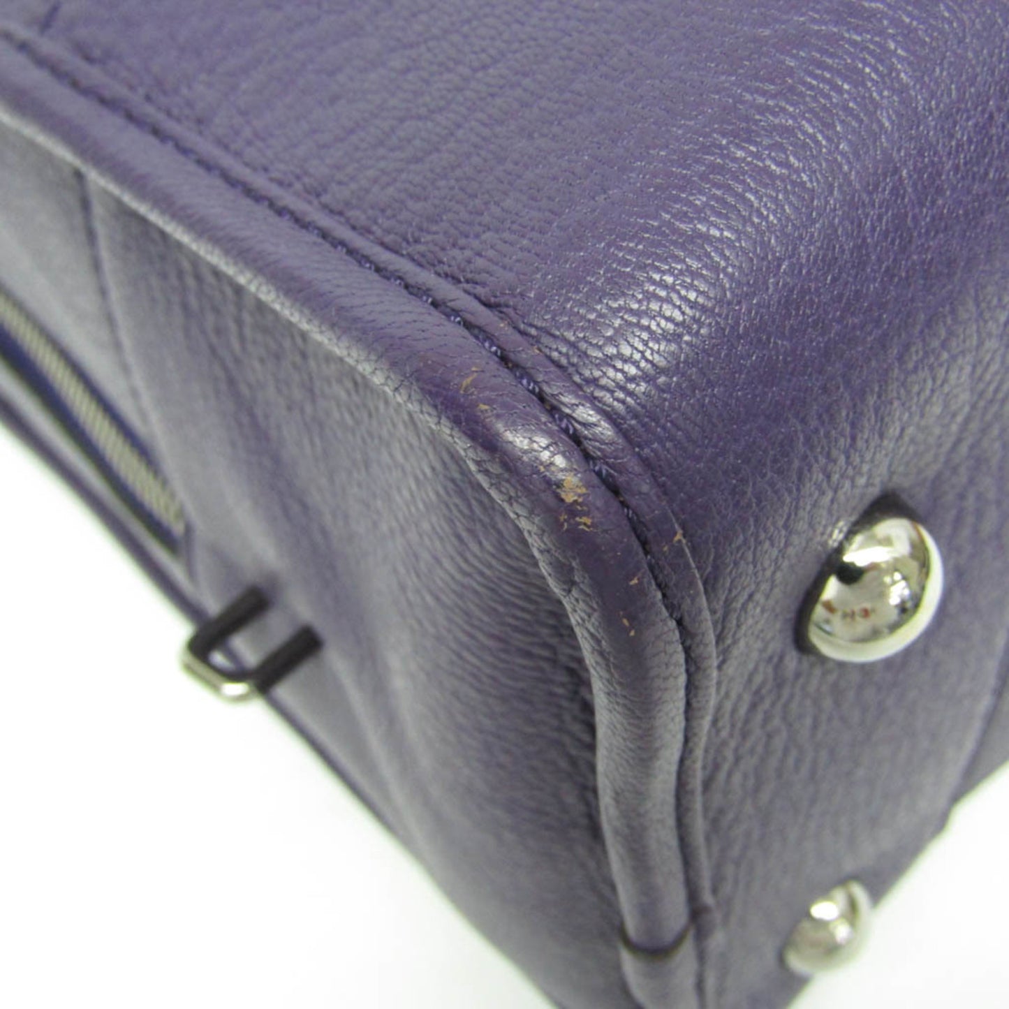 Loewe Amazona 36 Women's Leather Handbag Purple