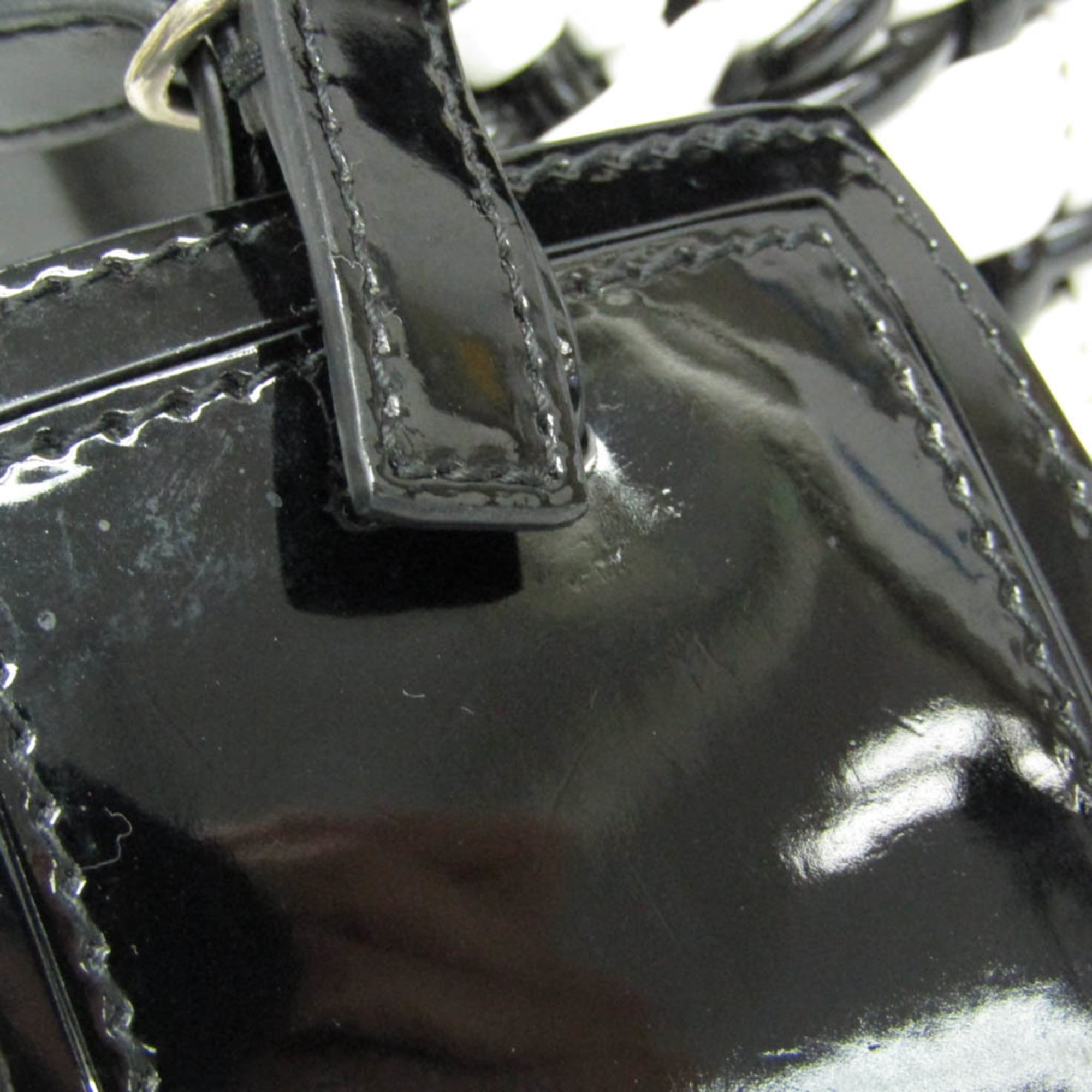 Balenciaga Bistro XXS 678028 Women's Leather Handbag,Shoulder Bag Black,White — Like New