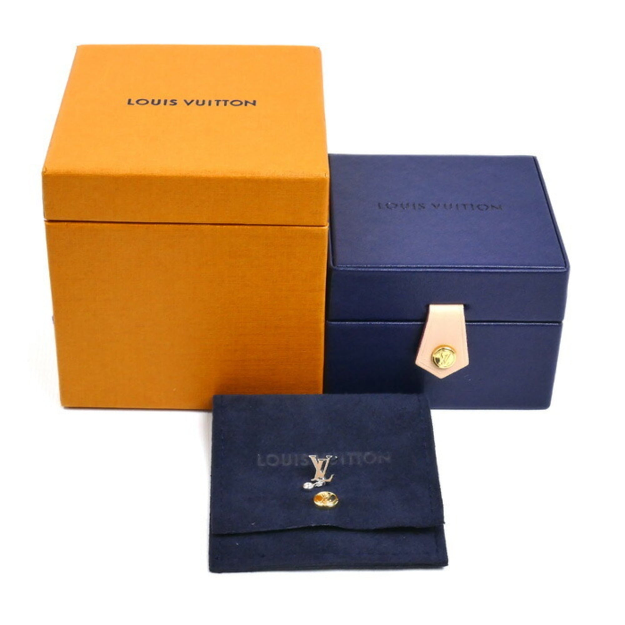 LOUIS VUITTON 18K White Gold Idylle Blossom Diamond Earrings, 1.2g, Single Earring, Women's