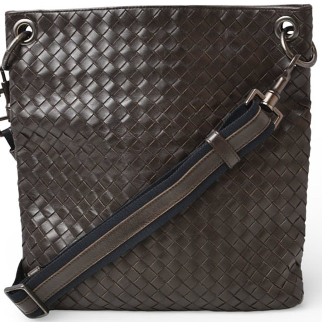 Bottega Veneta Shoulder Bag, Crossbody Intrecciato VN, Dark Brown, 172726