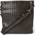 Bottega Veneta Shoulder Bag, Crossbody Intrecciato VN, Dark Brown, 172726