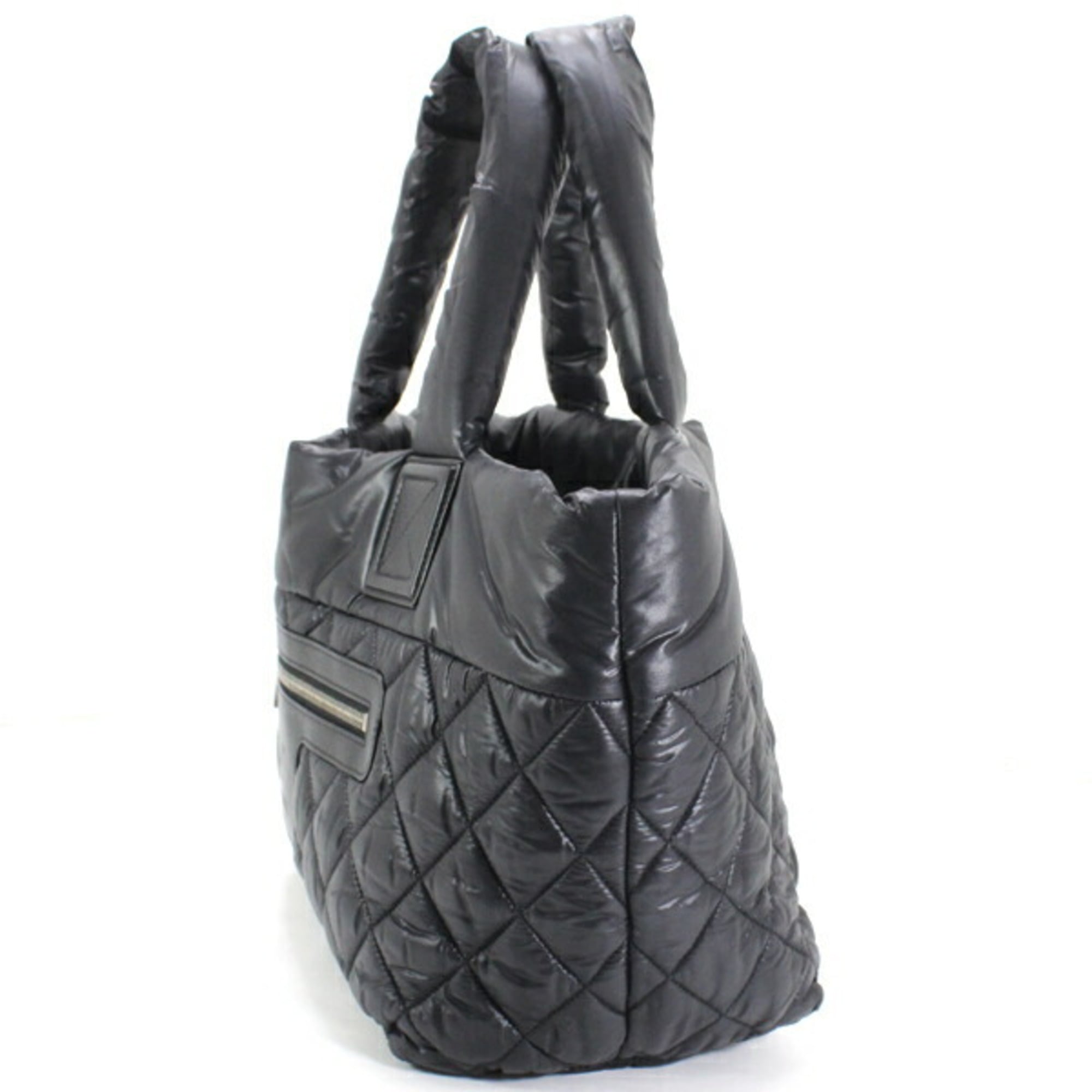 Chanel Coco Cocoon PM Small Tote Bag, Black Nylon with Mark, Women's, KM3144 — Like New
