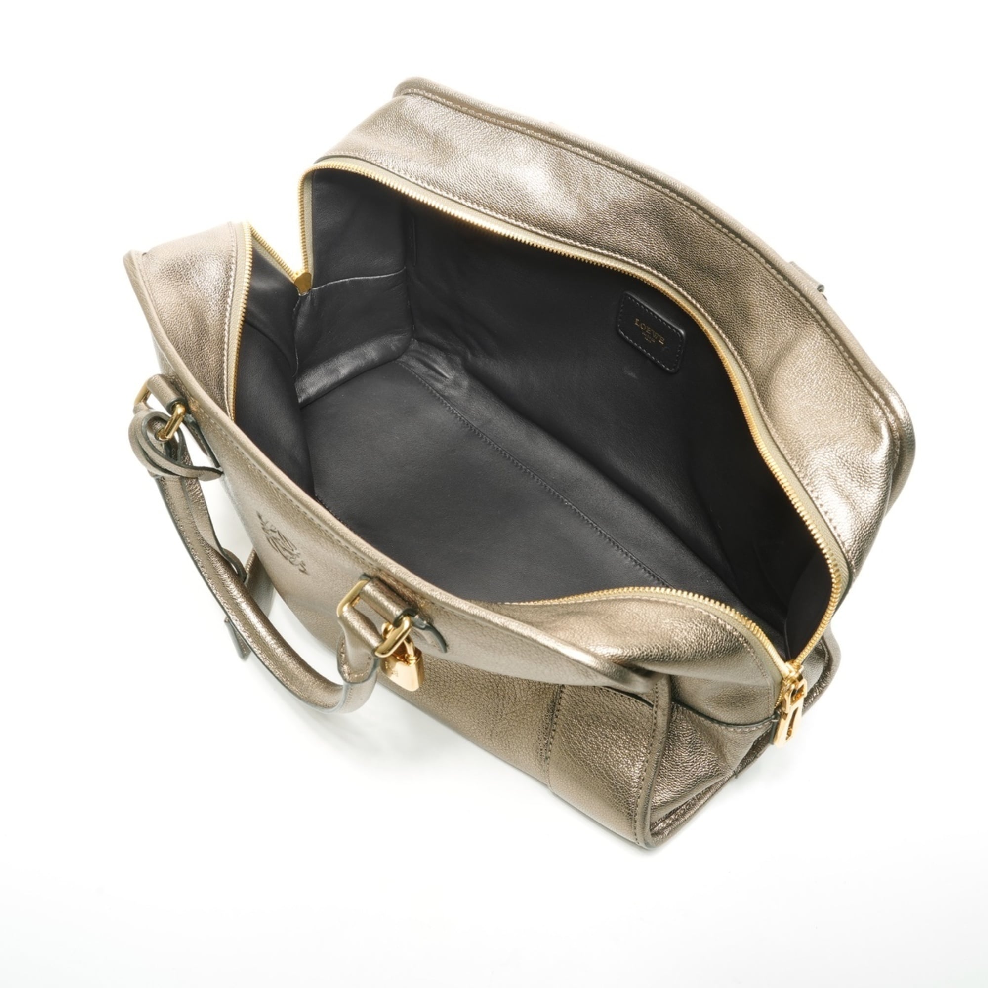 LOEWE Amazona Anagram Handbag Gold