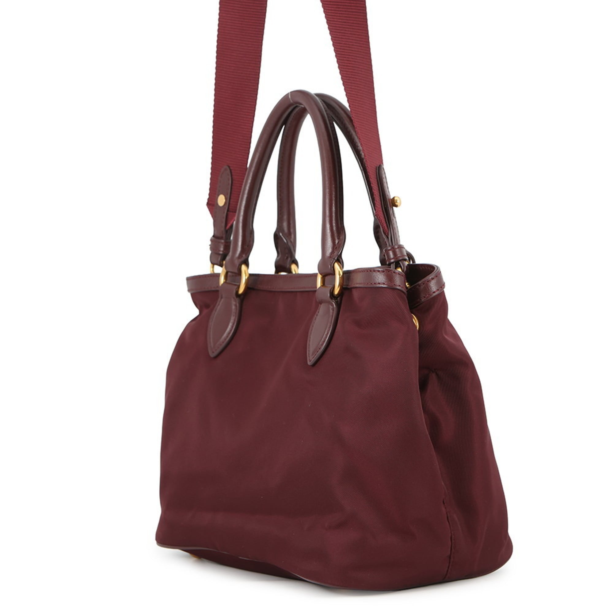 Prada TESSUTO SOFT Nylon and Leather Handbag 1BA172 PRADA 2-Way