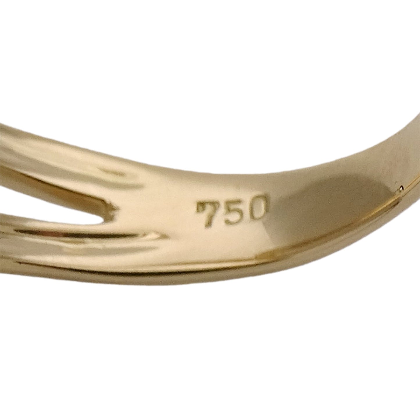 Celine women's ring, 750YG yellow gold with diamonds, D0.07, polished.