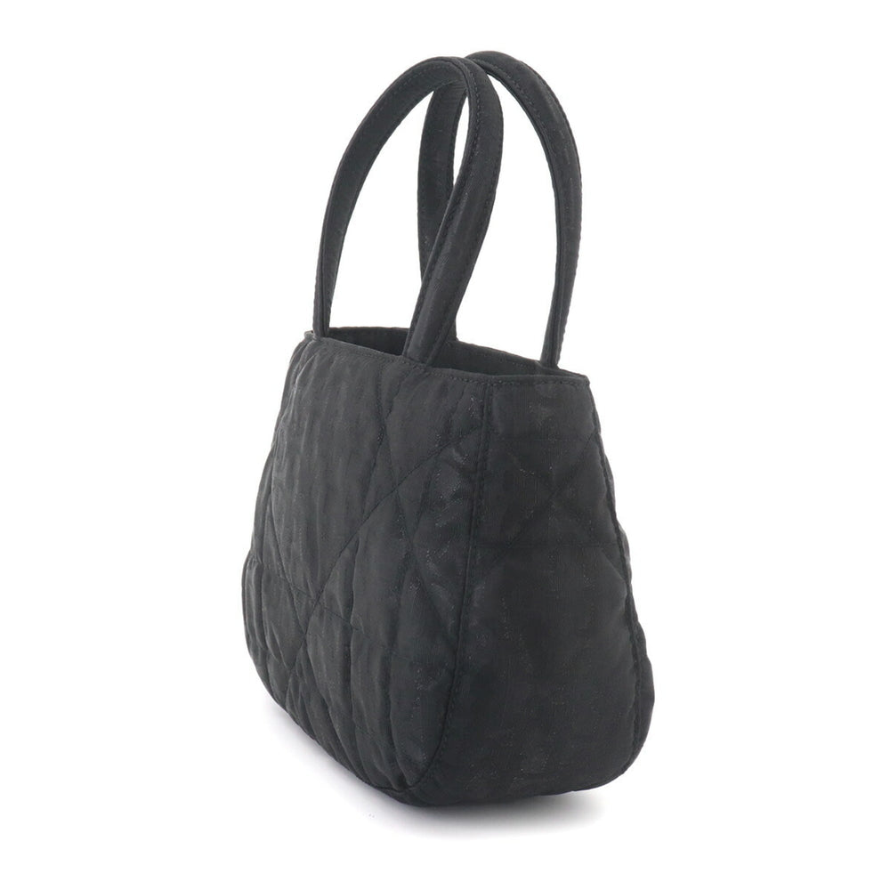 Christian Dior Trotter Mini Handbag, Nylon Leather, Black with Silver Hardware — Like New