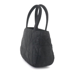 Christian Dior Trotter Mini Handbag, Nylon Leather, Black with Silver Hardware — Like New