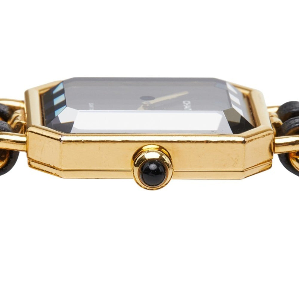 Chanel Première L Watch H0001 Quartz Black Dial Plated Leather Onyx Women's CHANEL — Good