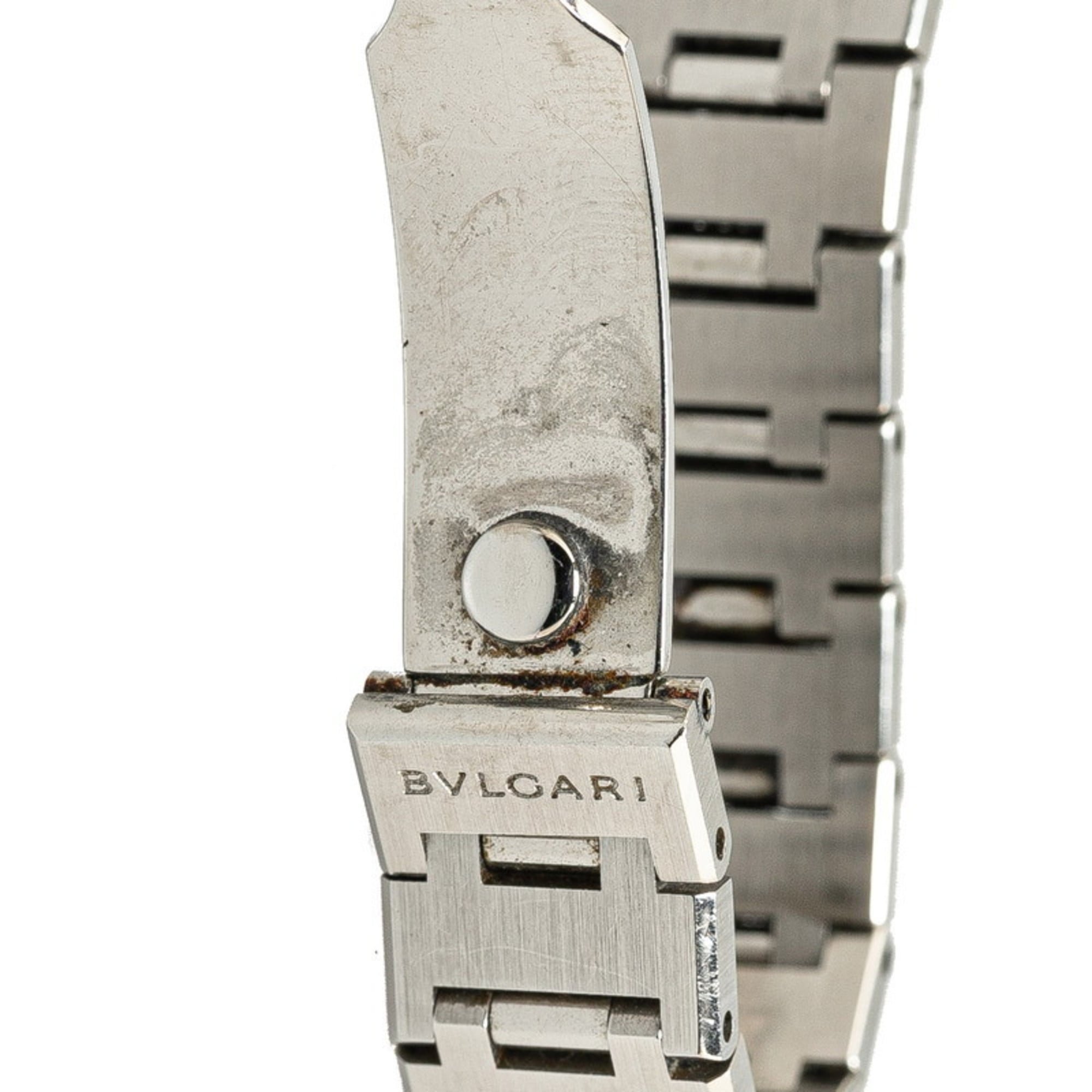 BVLGARI Watch BB23SS Quartz Black Dial Stainless Steel Women's — Good