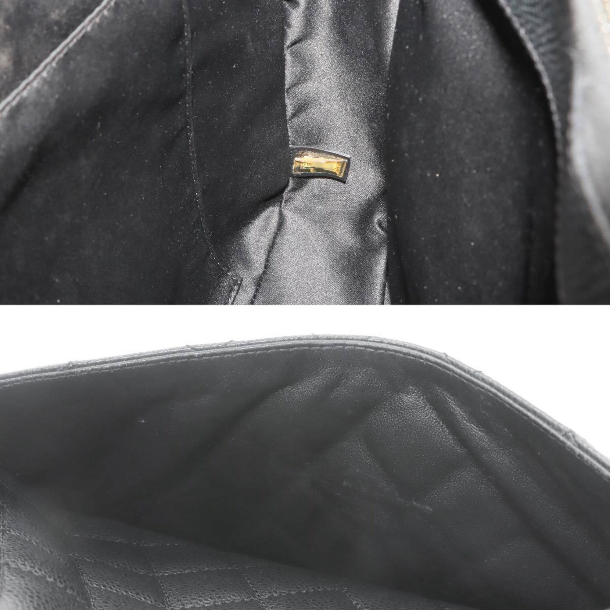 Chanel Matelasse Grand Chain Tote Handbag GST Caviar Leather Black A50995 — Like New