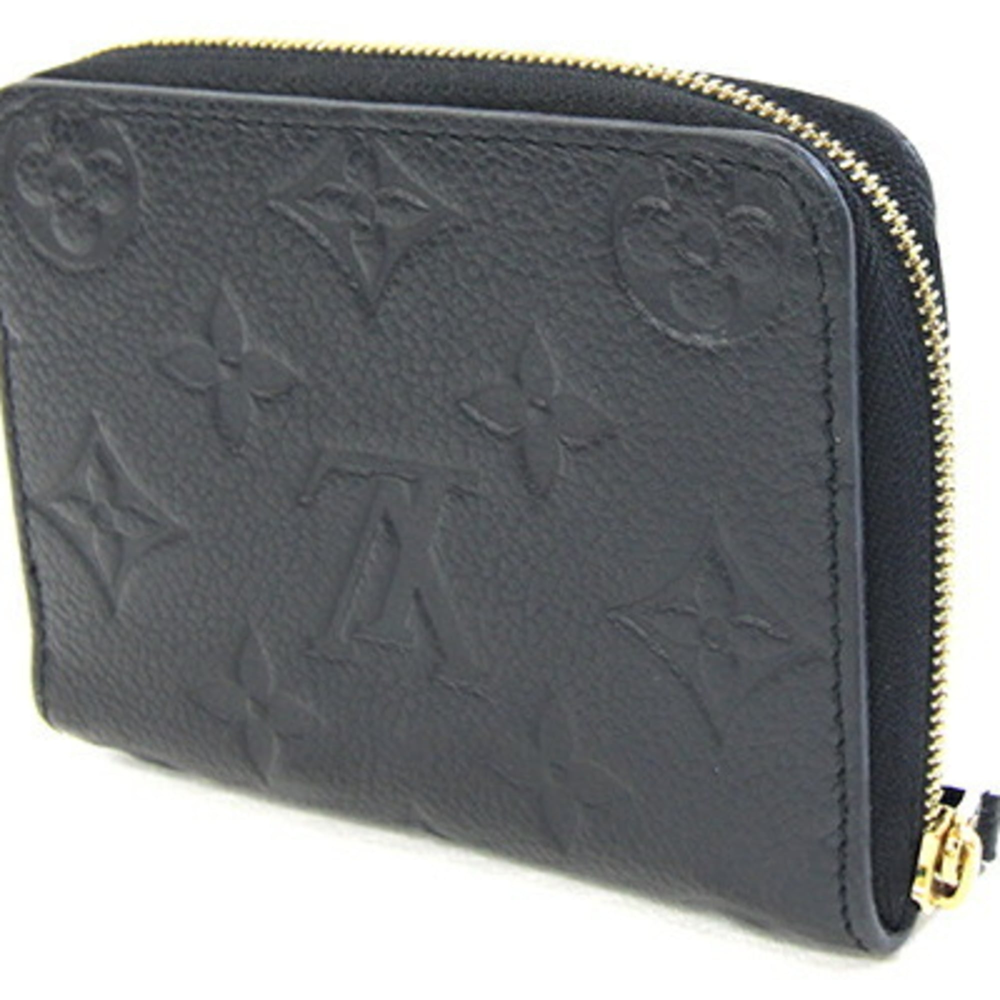 Louis Vuitton Monogram Empreinte Zippy Coin Purse in Noir, compact wallet, mini wallet for women.